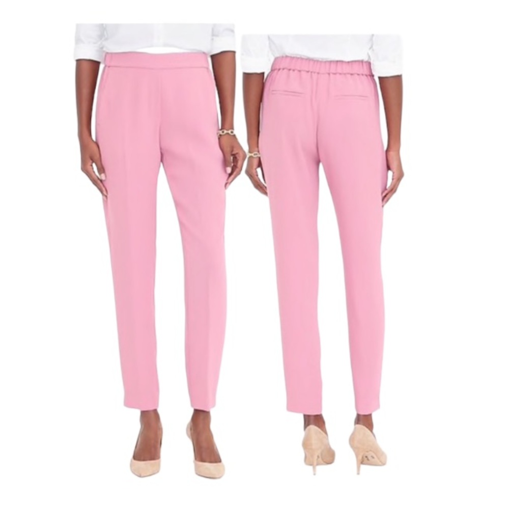 J. Crew Pink Drapey Pull On Pants Size 8
